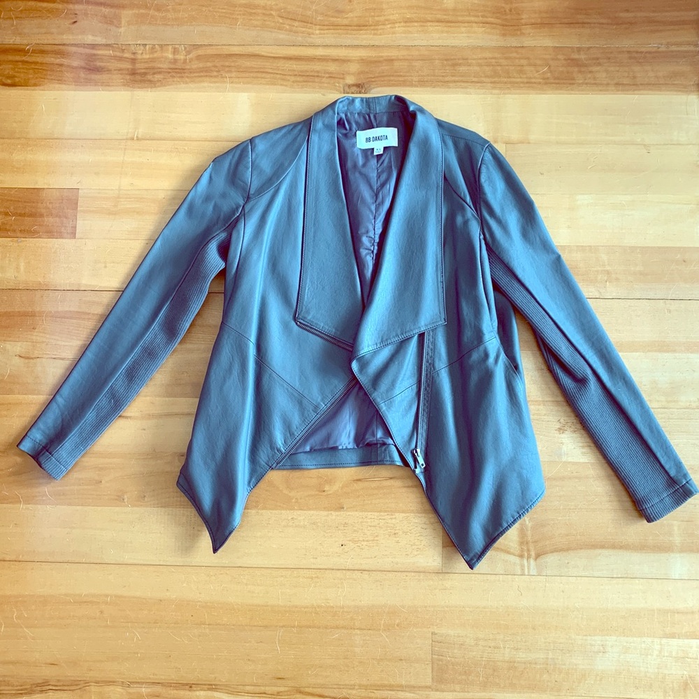 BB Dakota Faux Leather Jacket xs
